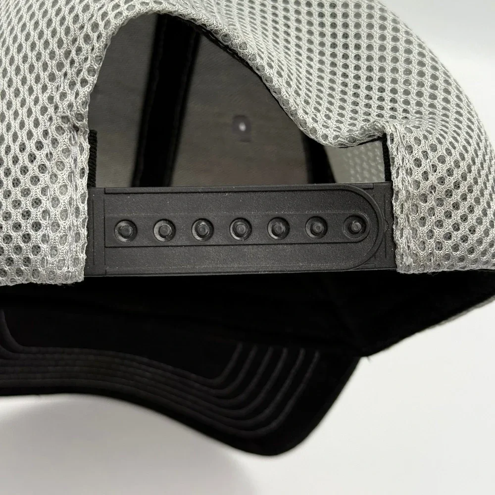Amsoil Synthetic Oil Trucker Hat Black Grey Mesh Snapback Gear Logo Cap